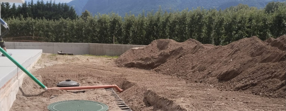 Fornitura e montaggio di un serbatoio per acqua piovana
