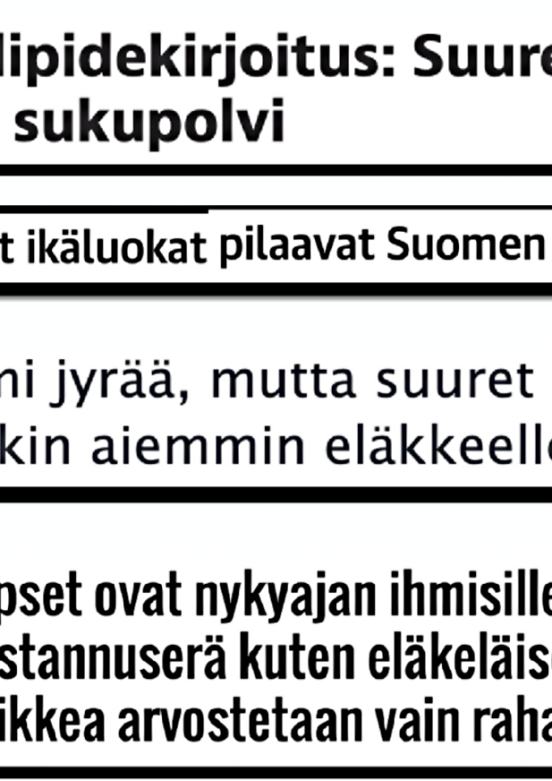 17/100. IKÄSYRJINTÄ JA VASTAKKAINASETTELU