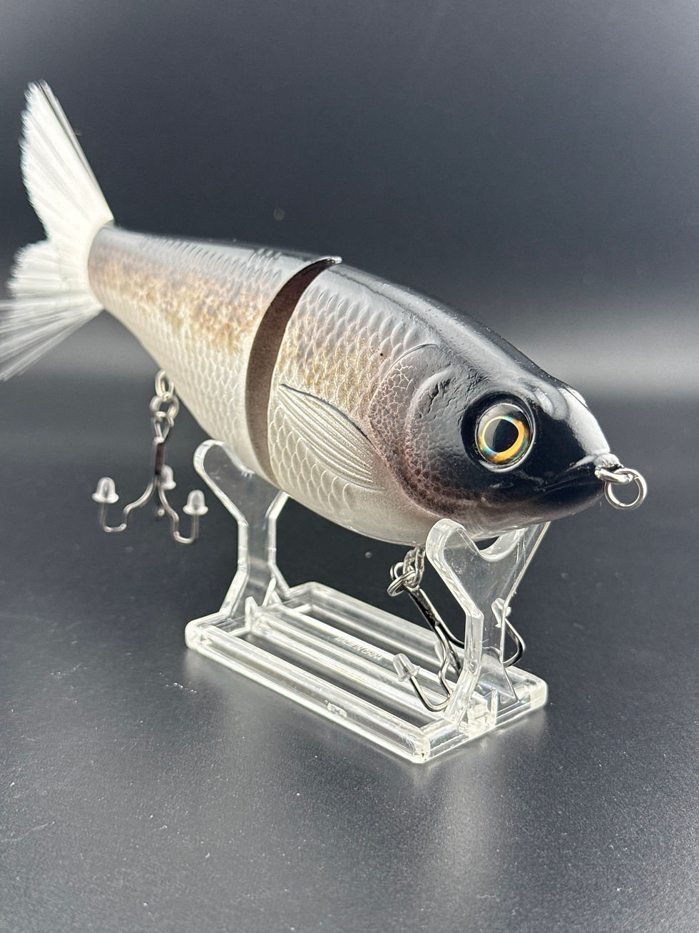 Thumbnail: 7” Fat Dad Shad Glide  “Including Brush Tail” (Rattles- Swivel Hook Hangers) 