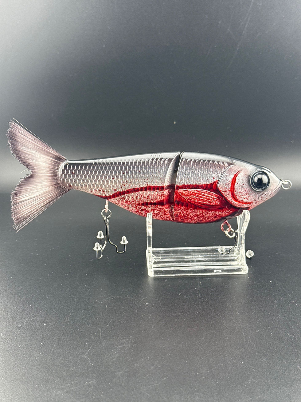 Thumbnail: 7” Fat Dad Shad Glide  “Including Brush Tail” (Rattles- Swivel Hook Hangers) 