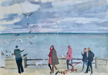 Winter afternoon, Dun Laoghaire seafront