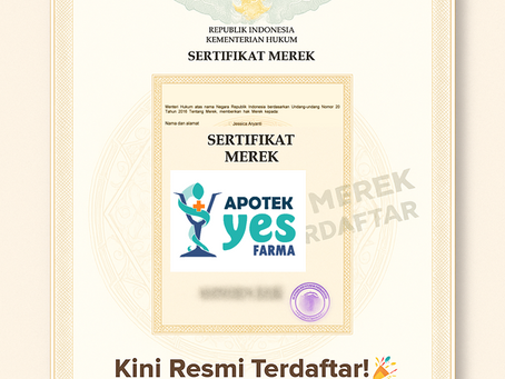 Apotek Yes Farma is a Registered Trademark