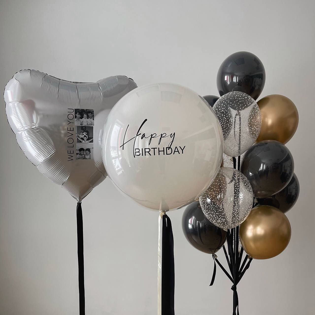 Zestaw balonowy z helem 0516 - "Happy Birthday"