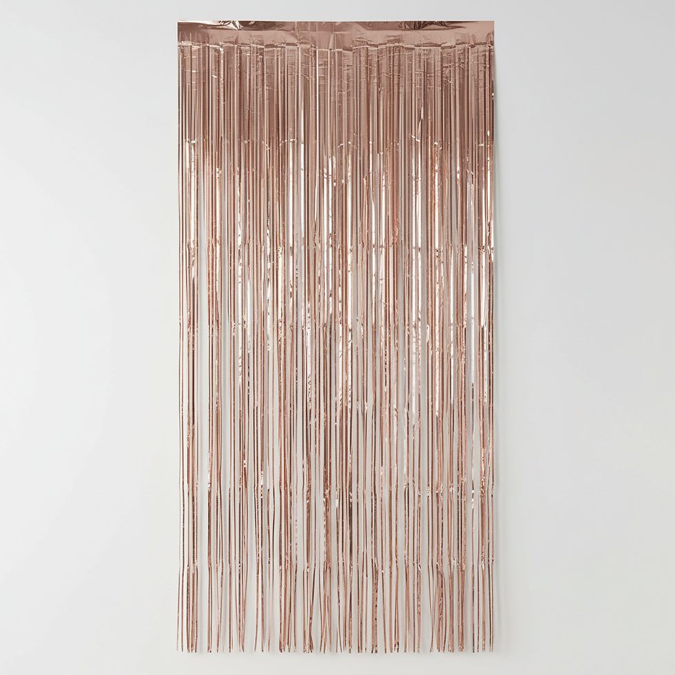 Metalik Püskül Perde