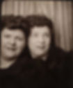 Sisters, Helen and Faye - ca 1950 (photo restored by Onyka Lopez)