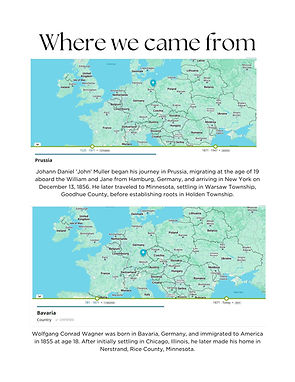 Where We Came From Maps