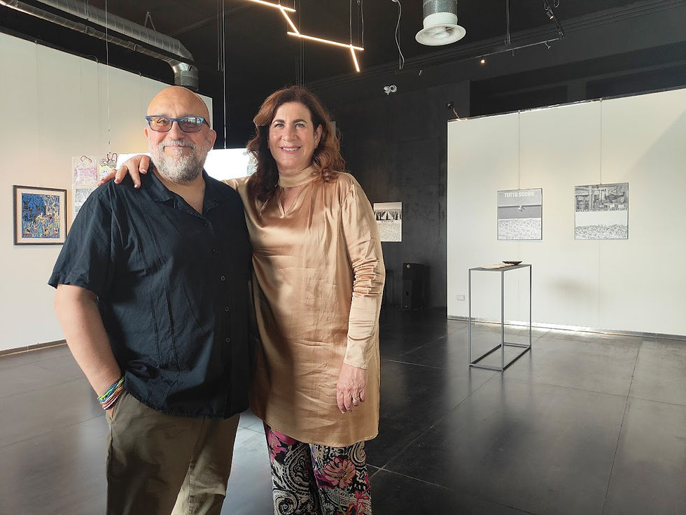 Stefano Mariotti con la Direttrice della Fondazione Gold Note per l'Arte, Elena Basciano - Maggio 2026