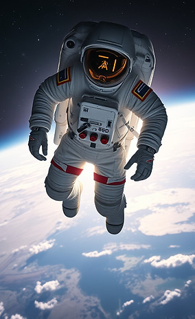 modern astronaut that is floating in spa