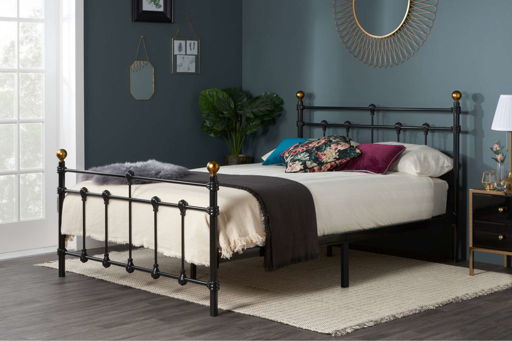 Birlea Atlas Black Small Double Bed
