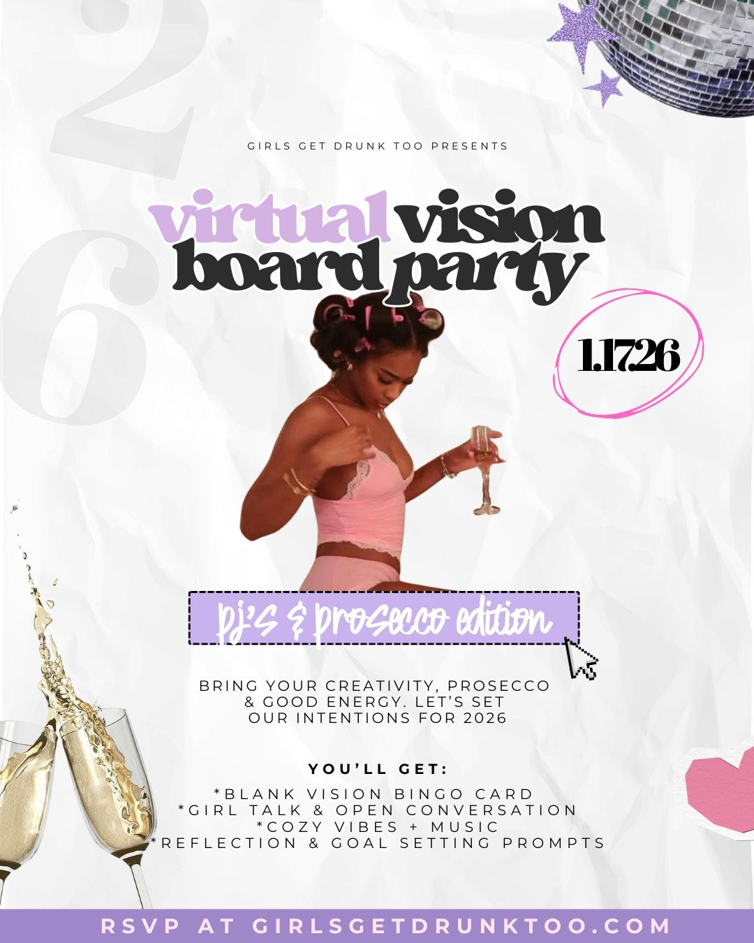 GGDT PJ's and Prosecco Vision Board Party