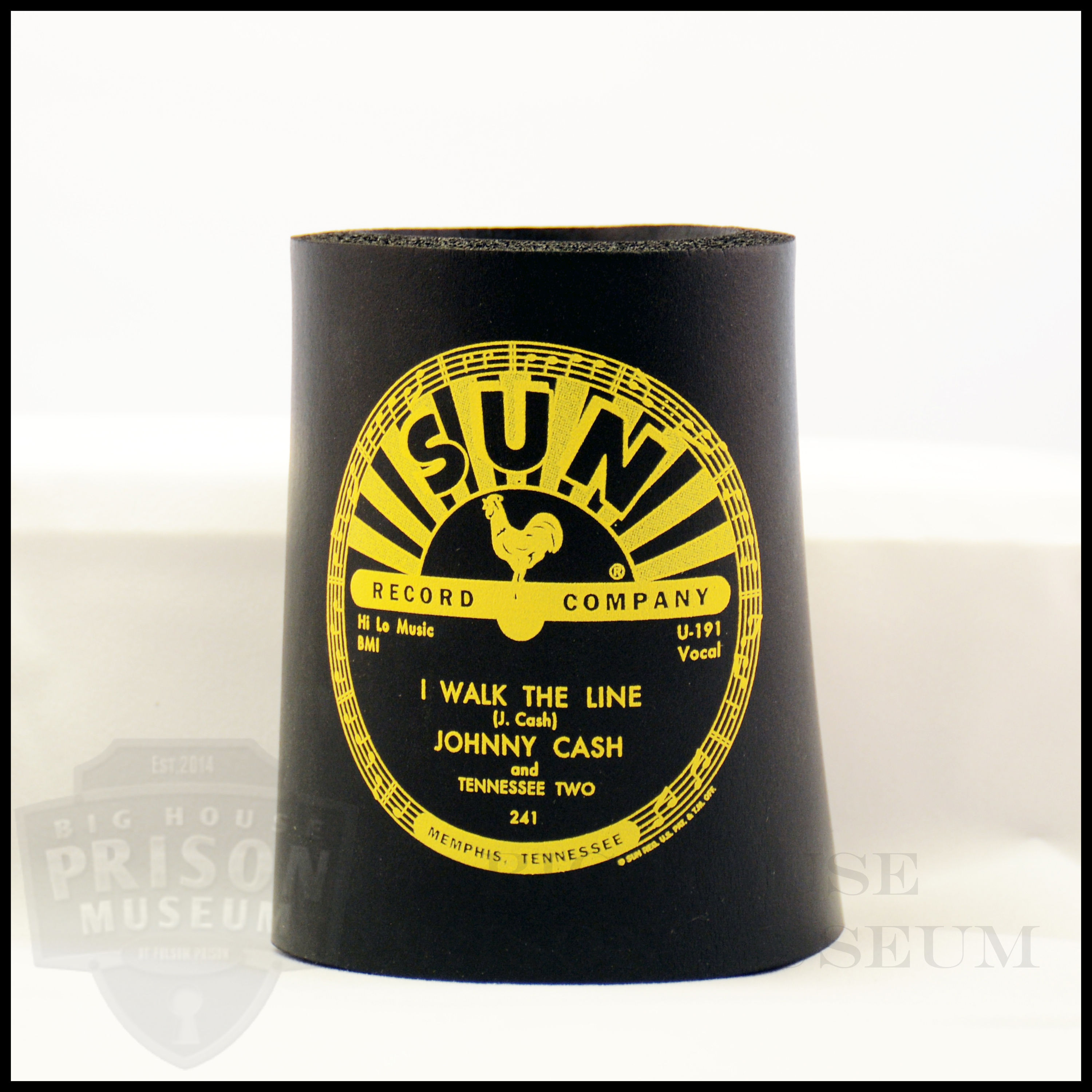 Black Sun Record Can Koozie