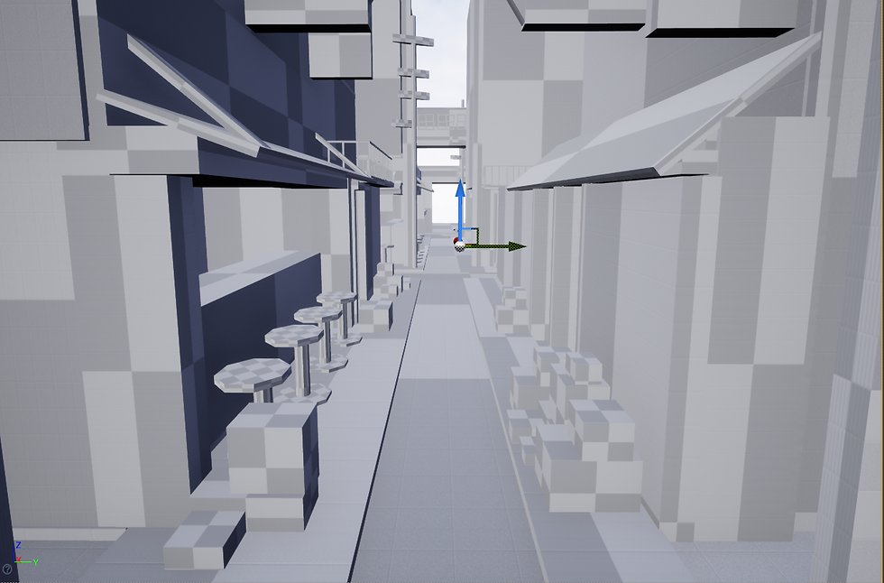 Player's perspective - UE4 Blockout