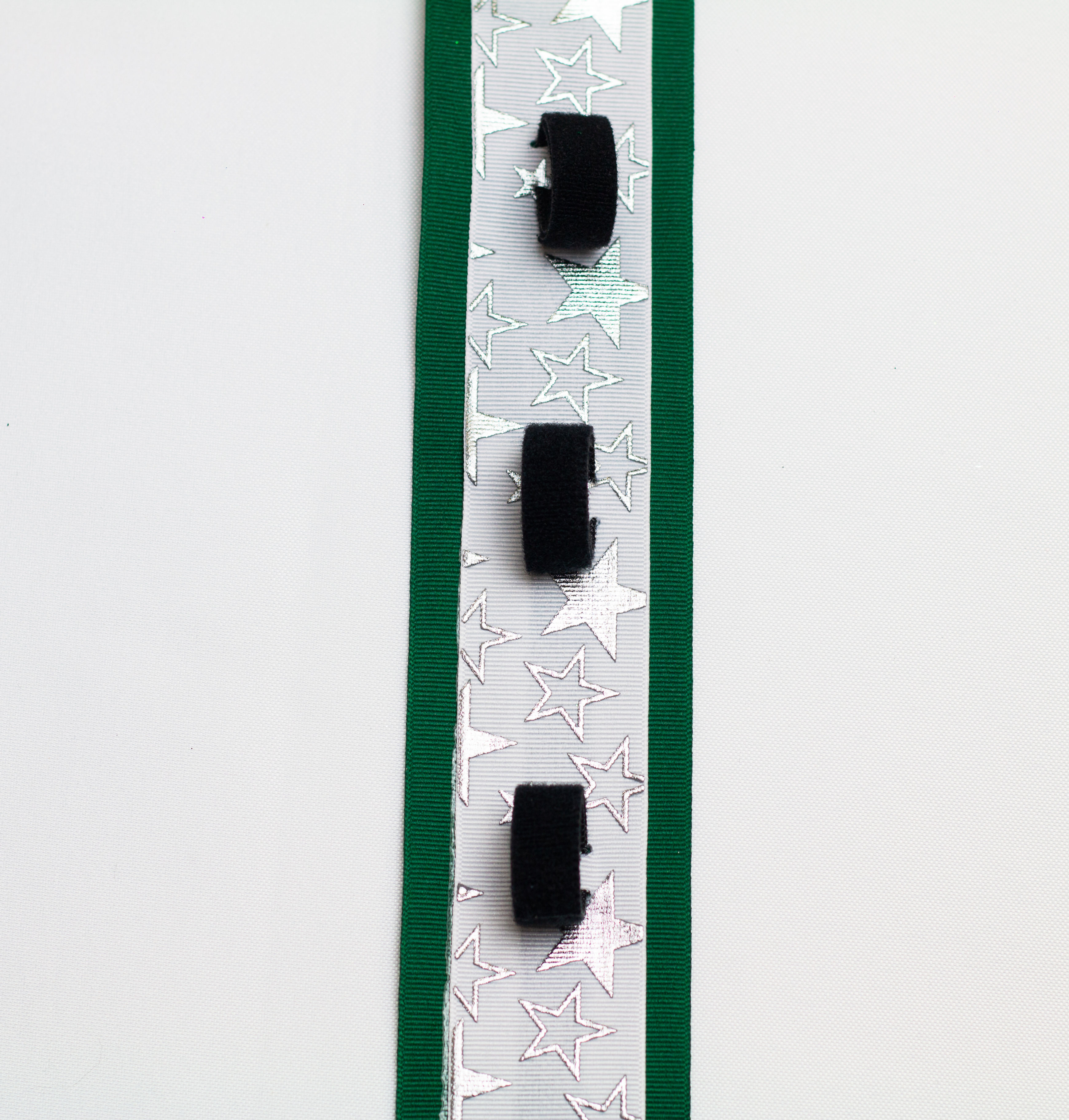 Stars Silver on Emerald