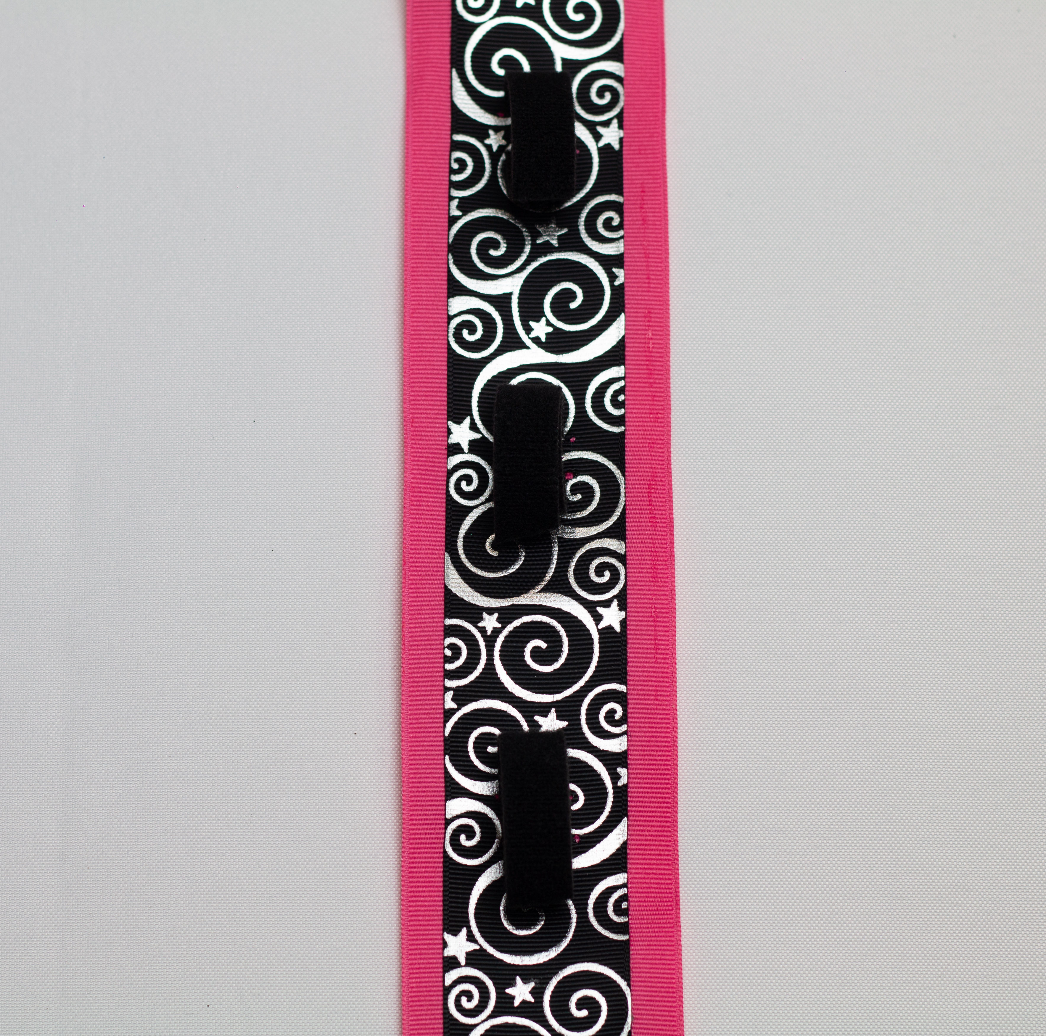 Black Swirls on Pink
