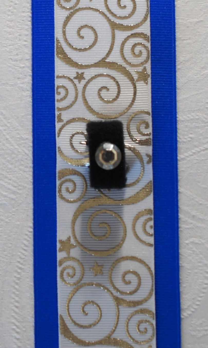 Thumbnail: White Swirls  on Electric Blue (Limited Qty)