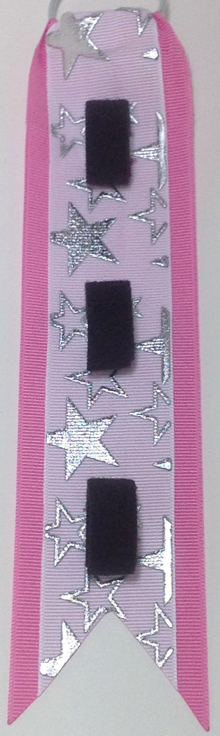 Thumbnail: Stars Silver on Pink