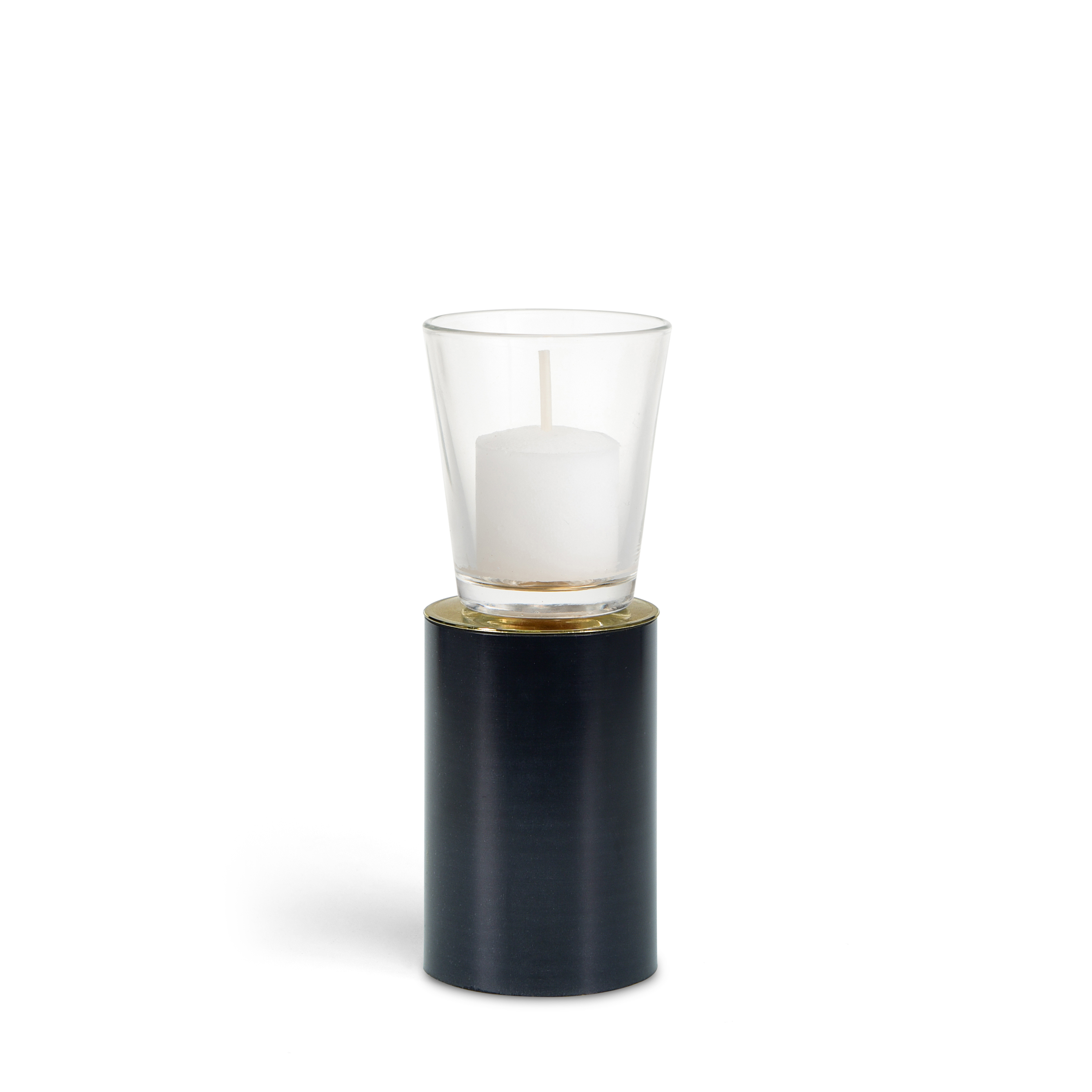 KAN - Medium - Black - Candle Holder