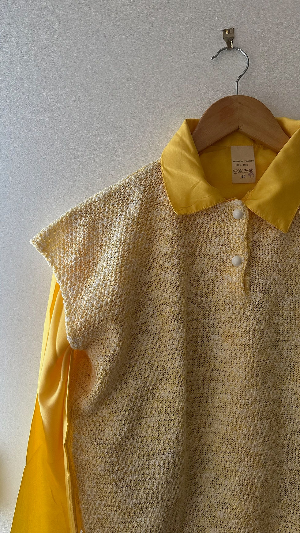 Miniature : Pull coton jaune 