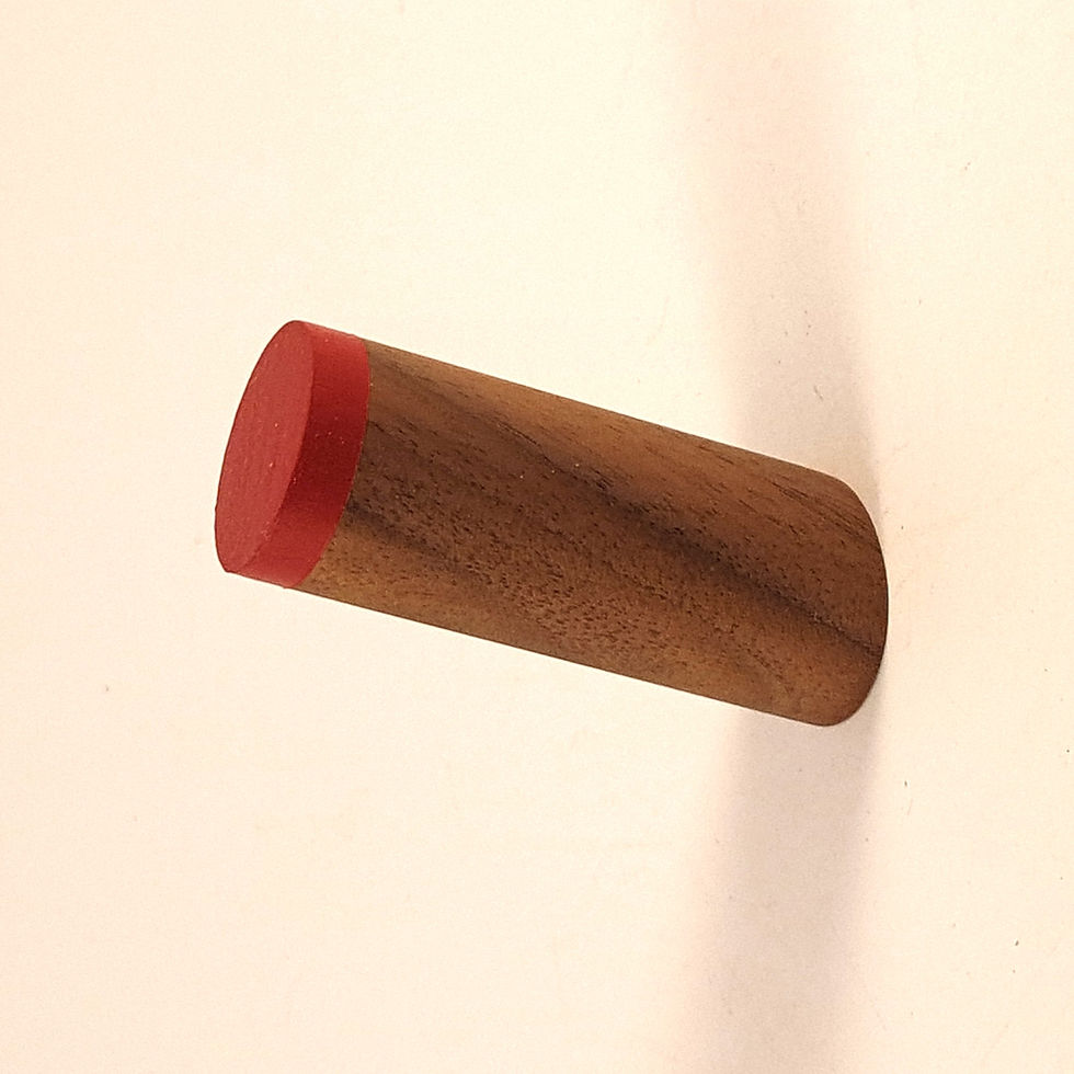 Thumbnail: Painted Floating Walnut Peg Hook