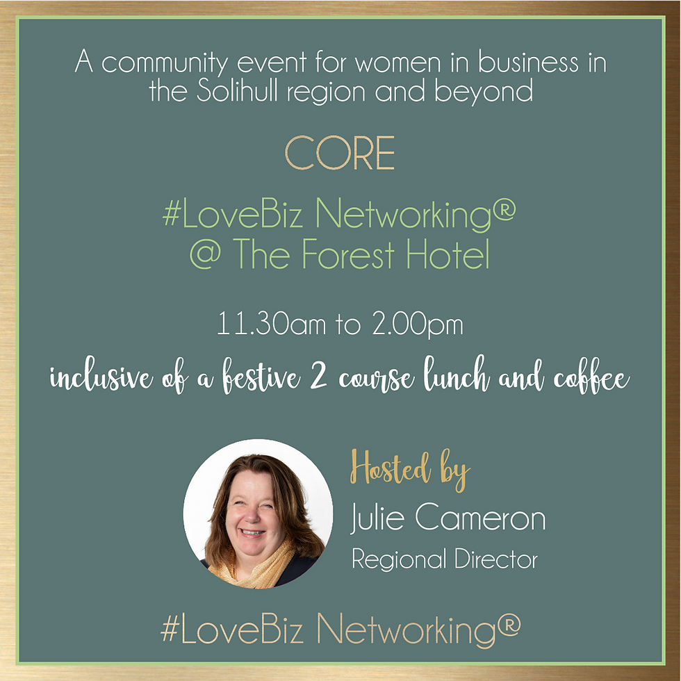 Core LoveBiz Networking Festive Lunch at The Forest Hotel