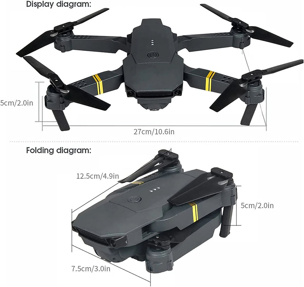 Miniatura: 4K HD Dual Camera RC FPV WiFi Portable Wide Angle Foldable Quadcopter Drone