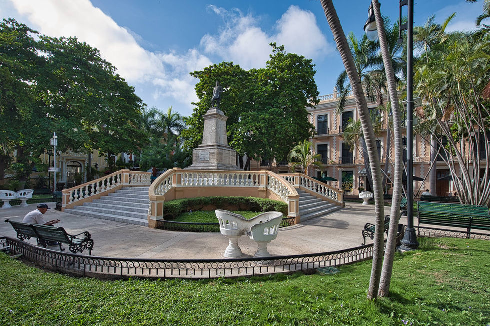 Parque Hidalgo in Mérida, Mexico