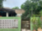 At the end of the property.
