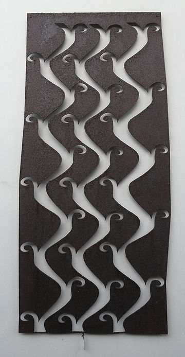 Sea Grass panel, rust finish