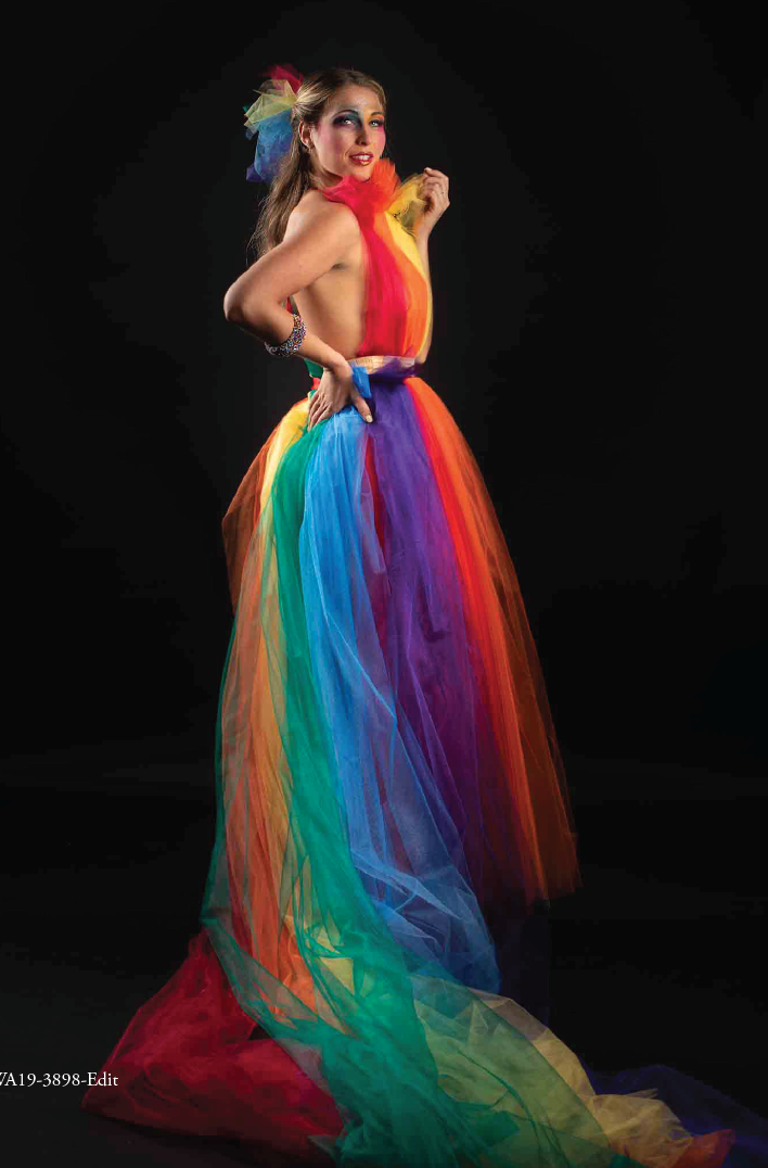 Thumbnail: Rainbow Long Tulle train