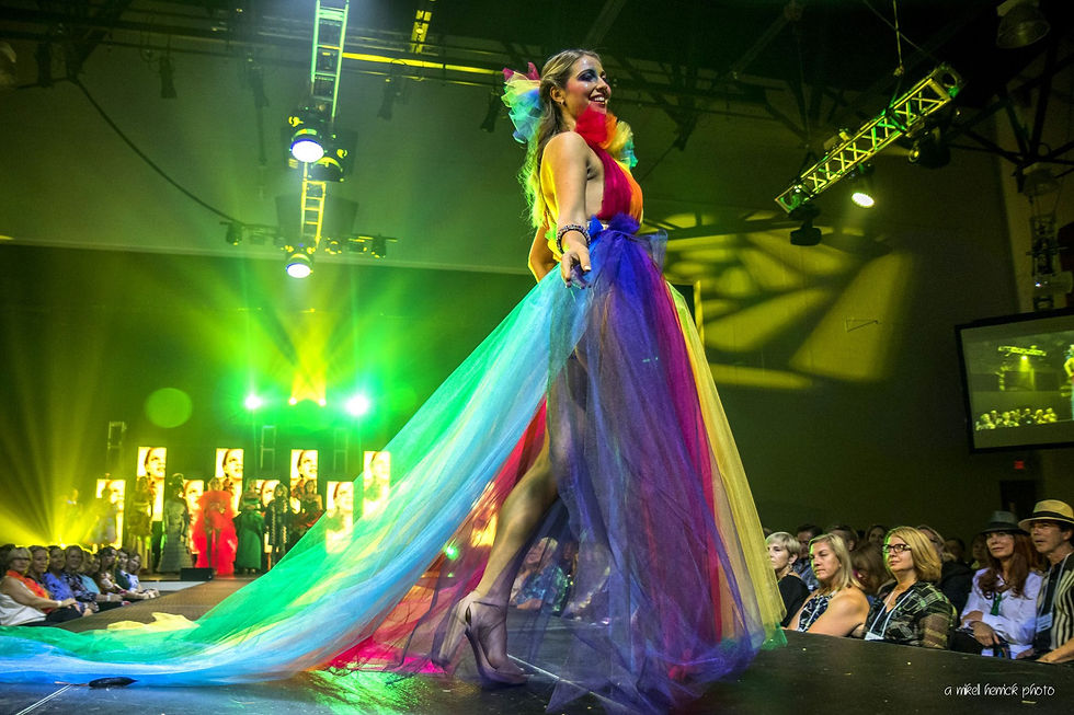 Thumbnail: Rainbow Long Tulle train