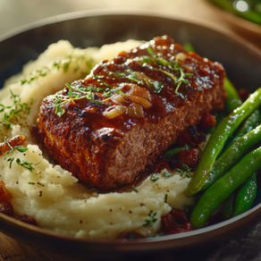 Mashed Potatoes and Green Beans