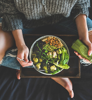 Peer support  icon of a plant based meal