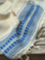 Thumbnail: Linen hand towel - Cobalt blue