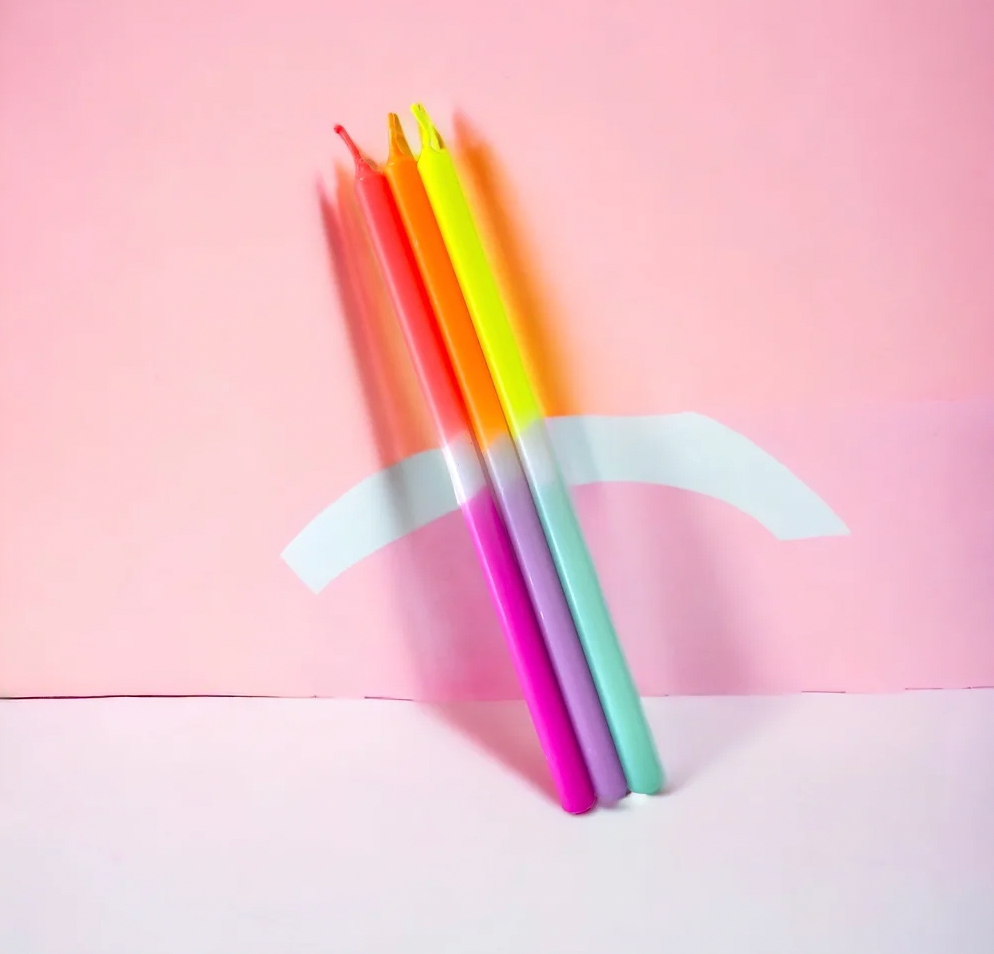 Dip Dye Skinny Candles - Marvellous Pillow