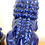 Thumbnail: Small Pair of blue ceramic lions “Foo Dogs” on stands