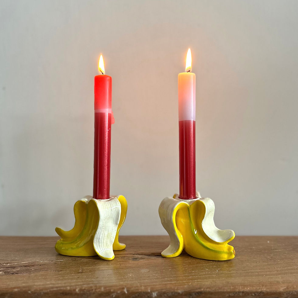 Thumbnail: Banana ceramic candle holder
