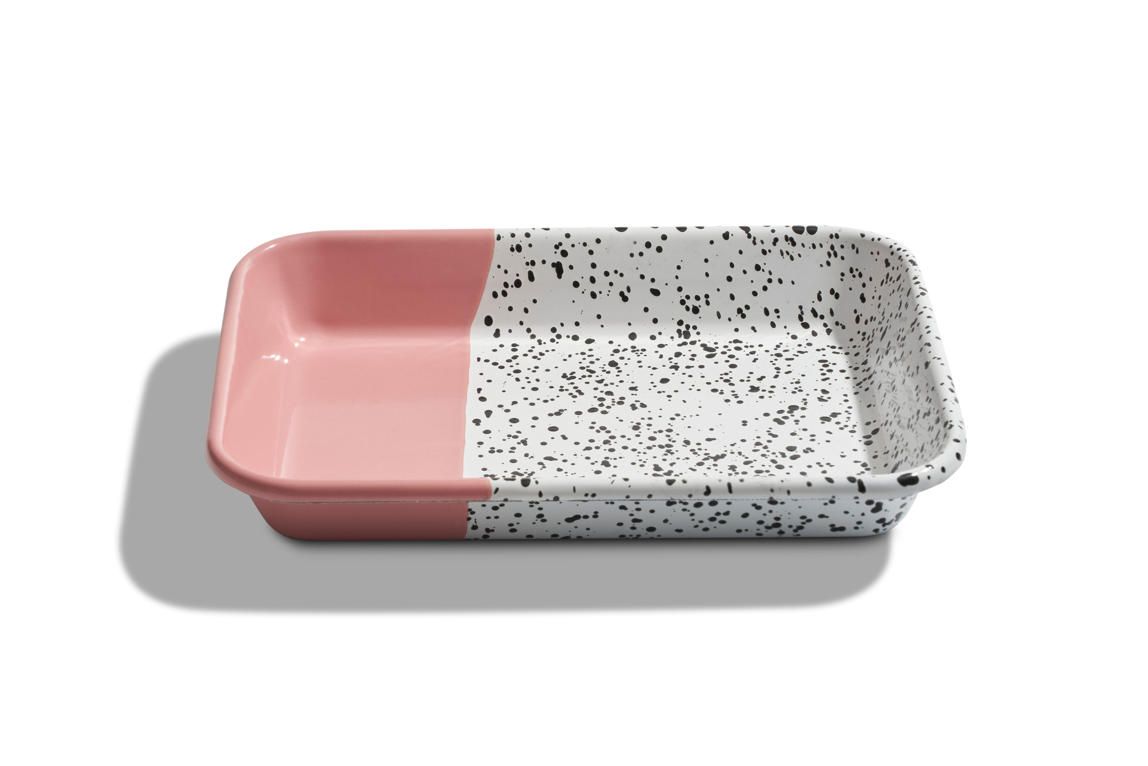 kapka enamel deep tray pink