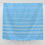 Thumbnail: Turquoise striped Hammam Turkish beach towel