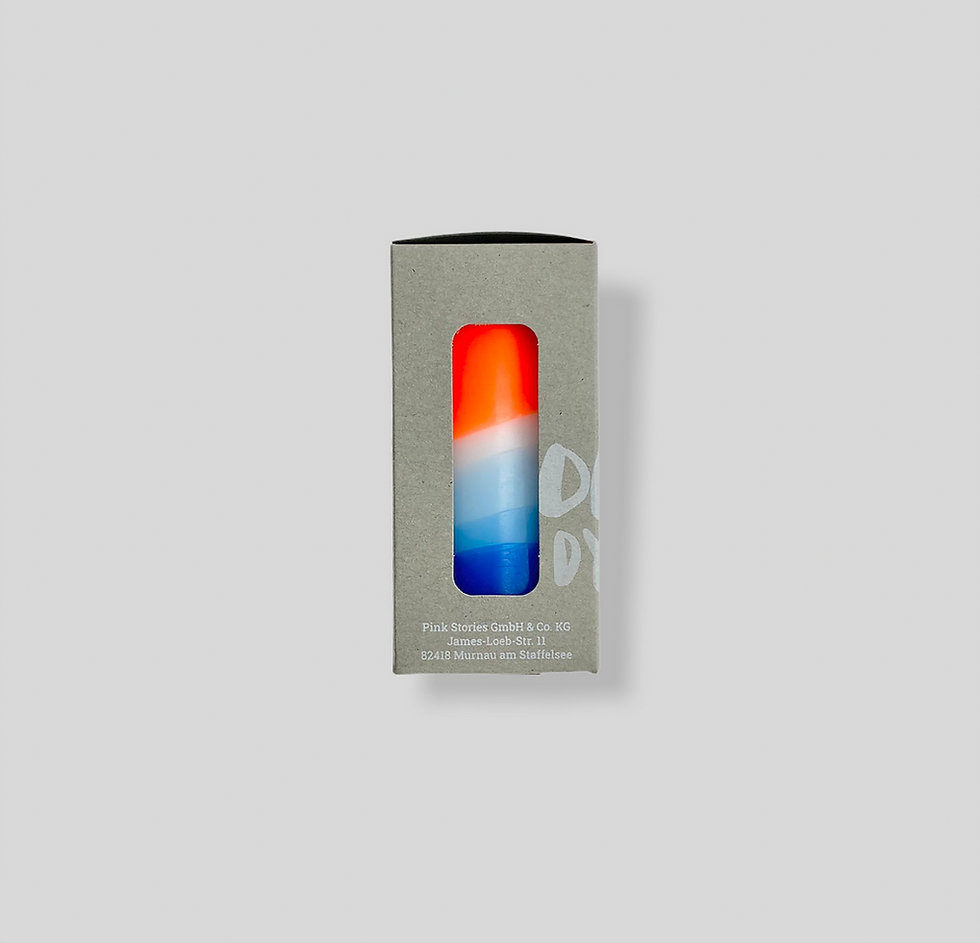 Thumbnail: Dip Dye Neon Pillar Candles - Cotton Candy