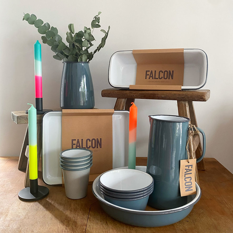 Thumbnail: Falcon enamel 3 pint jug in Pigeon Grey