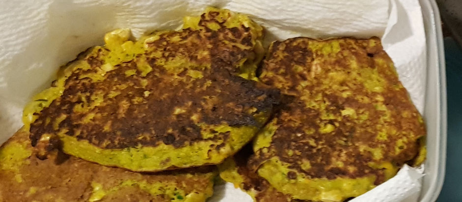 Carrot and Corn Fritters