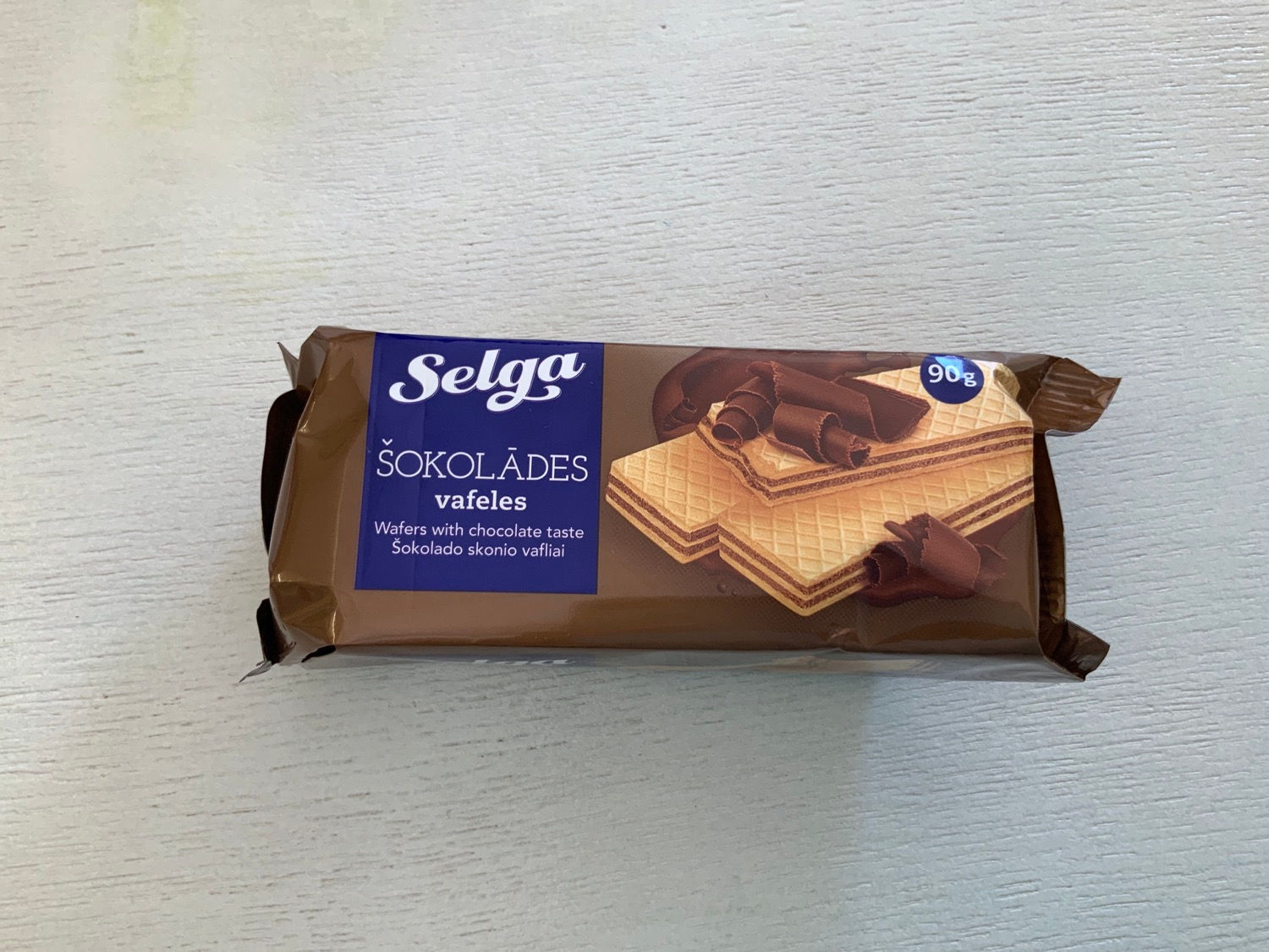 Selga Chocolate Flavour Wafers 90g