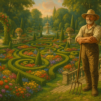 AI-Generated Image of a Beautiful Garden | Lush Landscaping, Garden Design & Outdoor Maintenance Inspiration