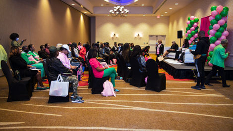 Fit & Fabulous Audience watching events.