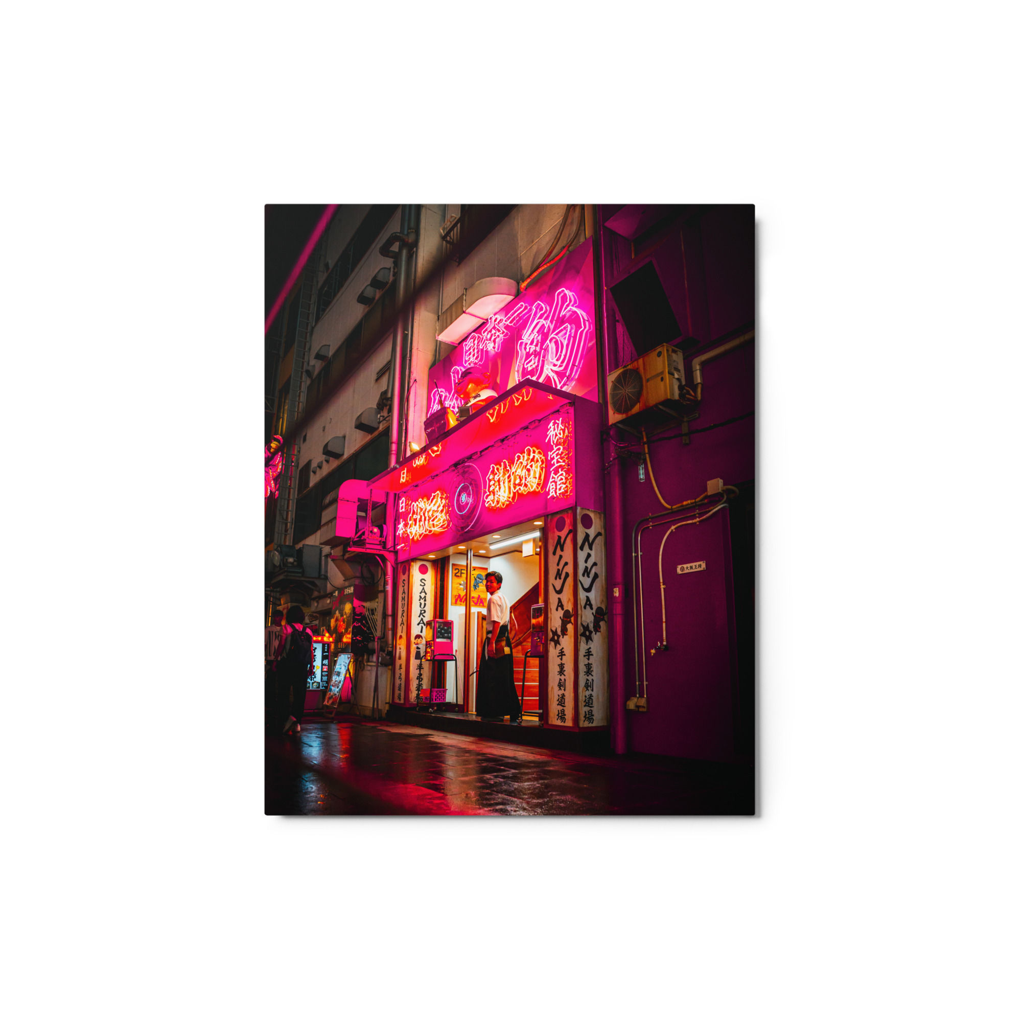 NEON NIGHTS 001 METAL PRINT