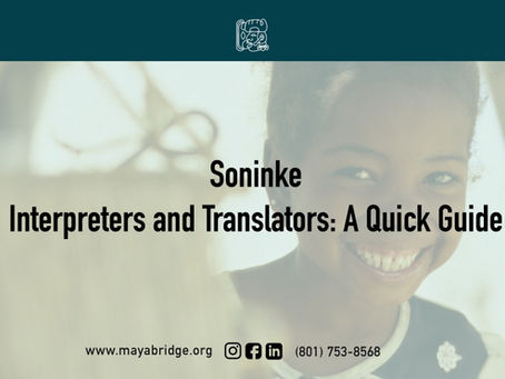 Soninke Interpreters and Translators: A Quick Guide