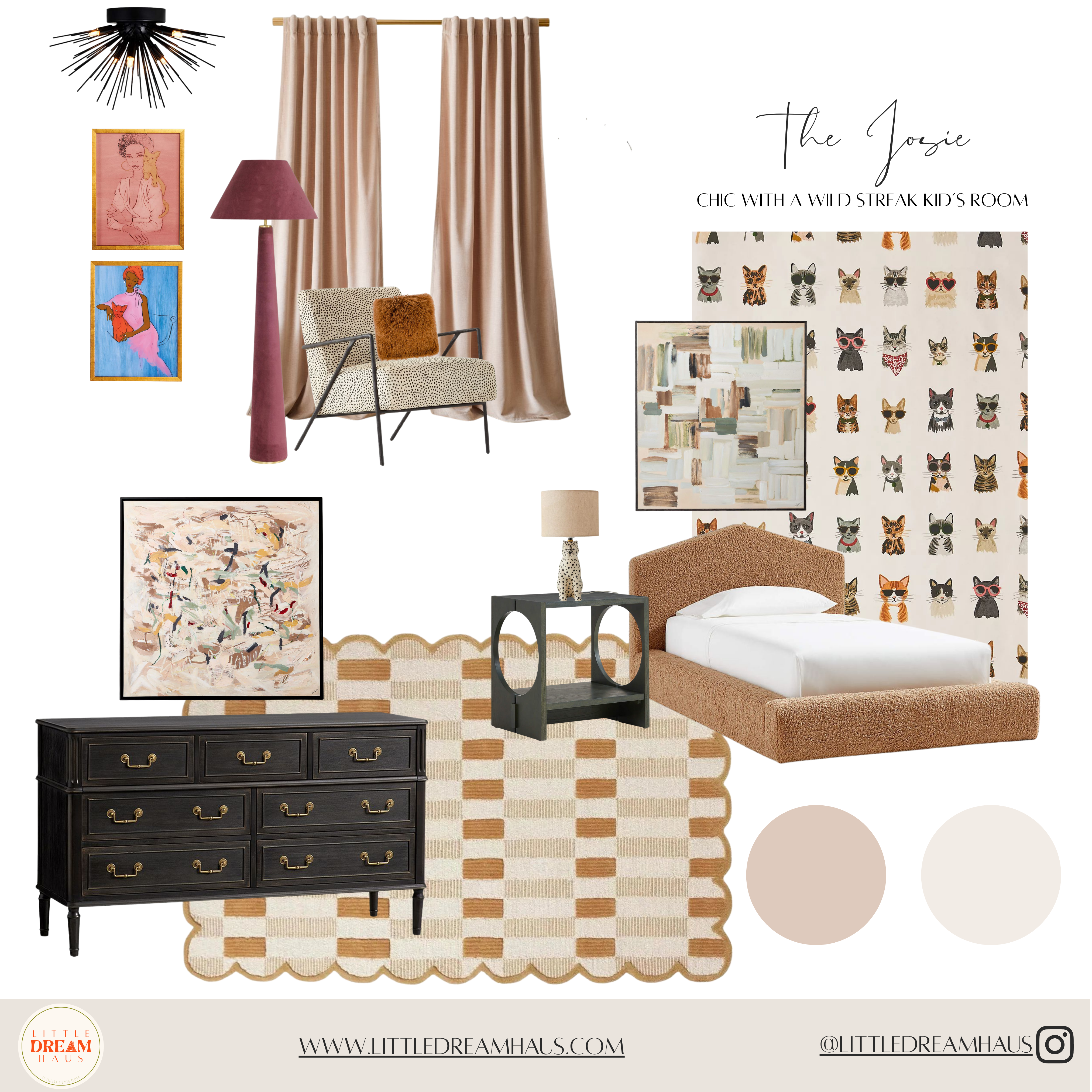 The Josie Kit – Chic, Modern Glam Kids Room Design