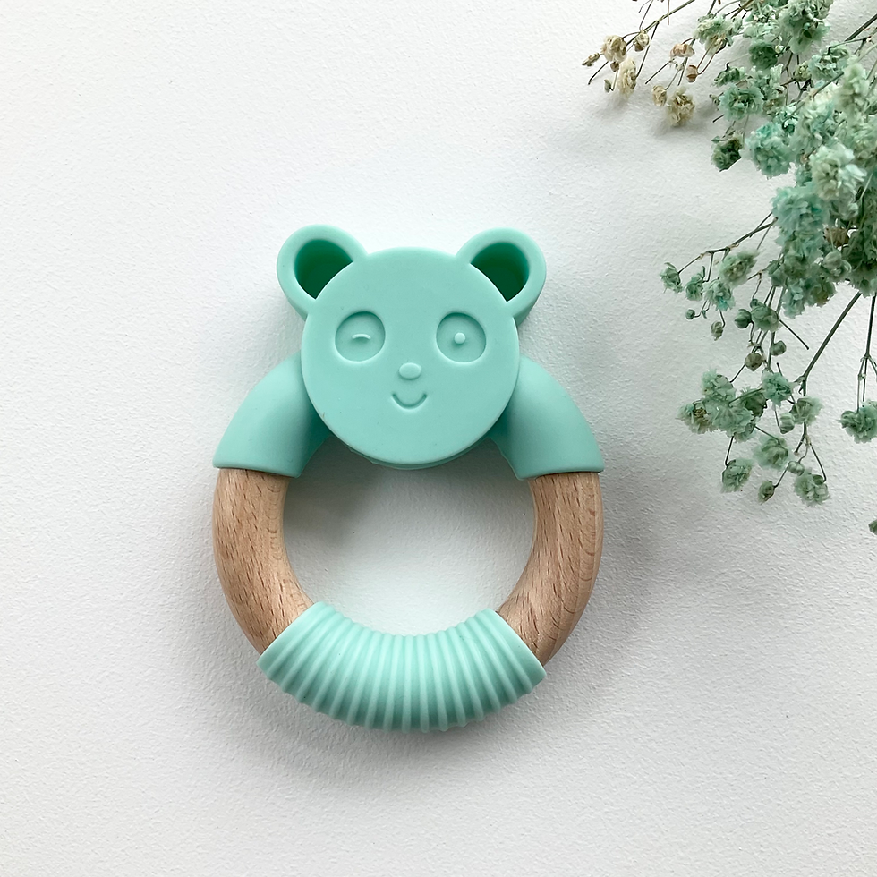 Thumbnail: Green panda teether