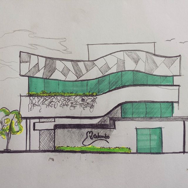 Estudo da fachada - Clinica Odontológica