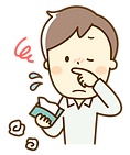 鼻炎で困っている男性